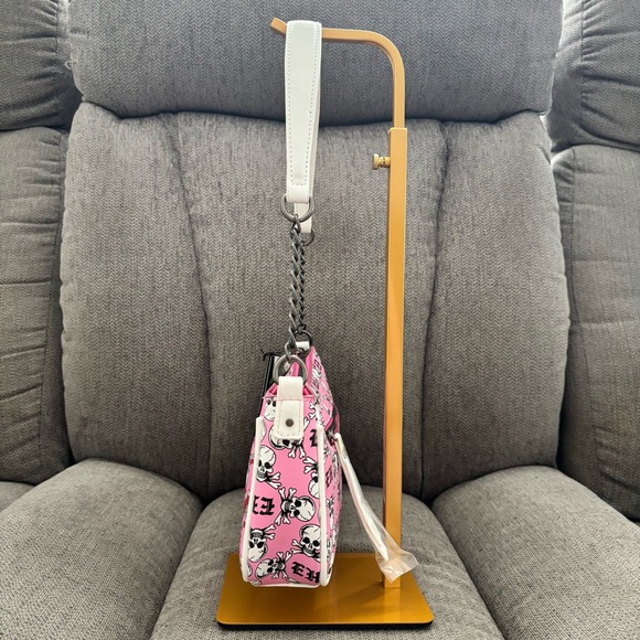 Ed Hardy Pink Skull Shoulder Bag • Y2K Tattoo Style • NWT - Picture 6 of 13